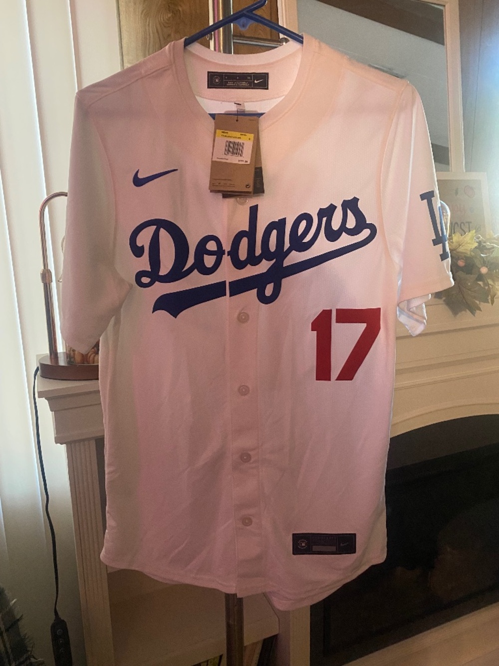 Nike new alternate home ohtani authentic white home jersey men’s size small.